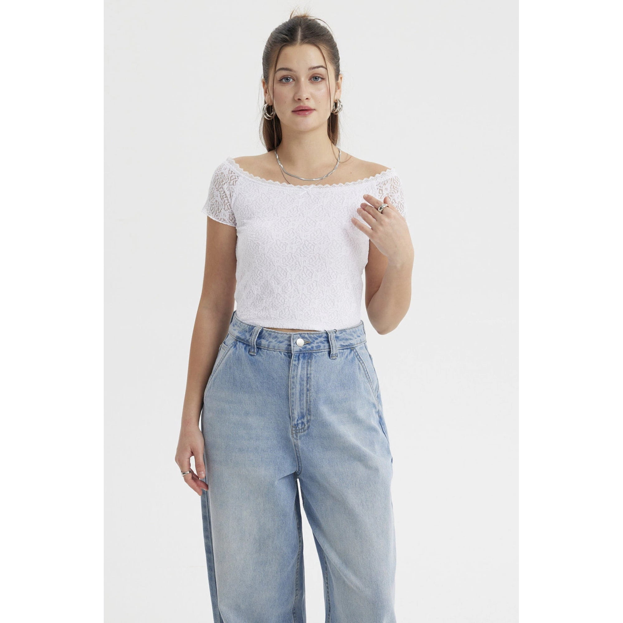 Fashionspark - Polera Mujer Bardot Blanco