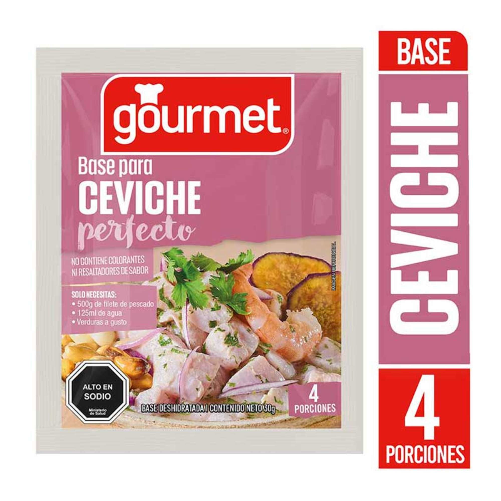 Base Para Ceviche (4 Porciones) Sobre 30 g Gourmet