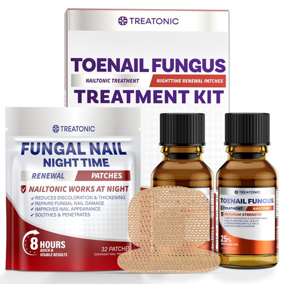 Tratamiento antifúngico para uñas Treatonic 30 ml + 32 parches