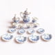 thumbnail image 4 of 15 Pedazos Del Juego De Té Casa De Mu?ecas En Miniatura Comedor Porcelana Flor Azul, 4 of 4