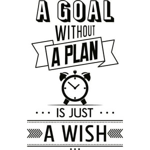 Rienda Libre Graphics - Decomural A Goal Without A Plan Office Ws-46133