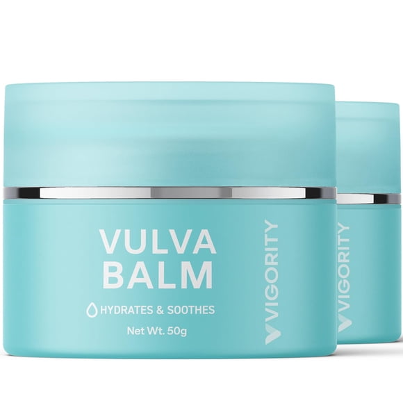 Crema hidratante vaginal Vulva Balm Vigority para aliviar la menopausia, paquete de 2