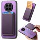 thumbnail image 4 of Funda de Cuero Magnética con Tarjetero para Honor Magic 7 Pro Cubierta Delgada Morado, 4 of 5