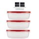 thumbnail image 2 of Recipientes de almacenamiento de alimentos Utensilux Rubbermaid, 9 tazas, 7 piezas, 2 of 6