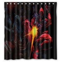 Pinghai - Cortina De Ducha Deadpool Con Ganchos (167 X 183 Cm)