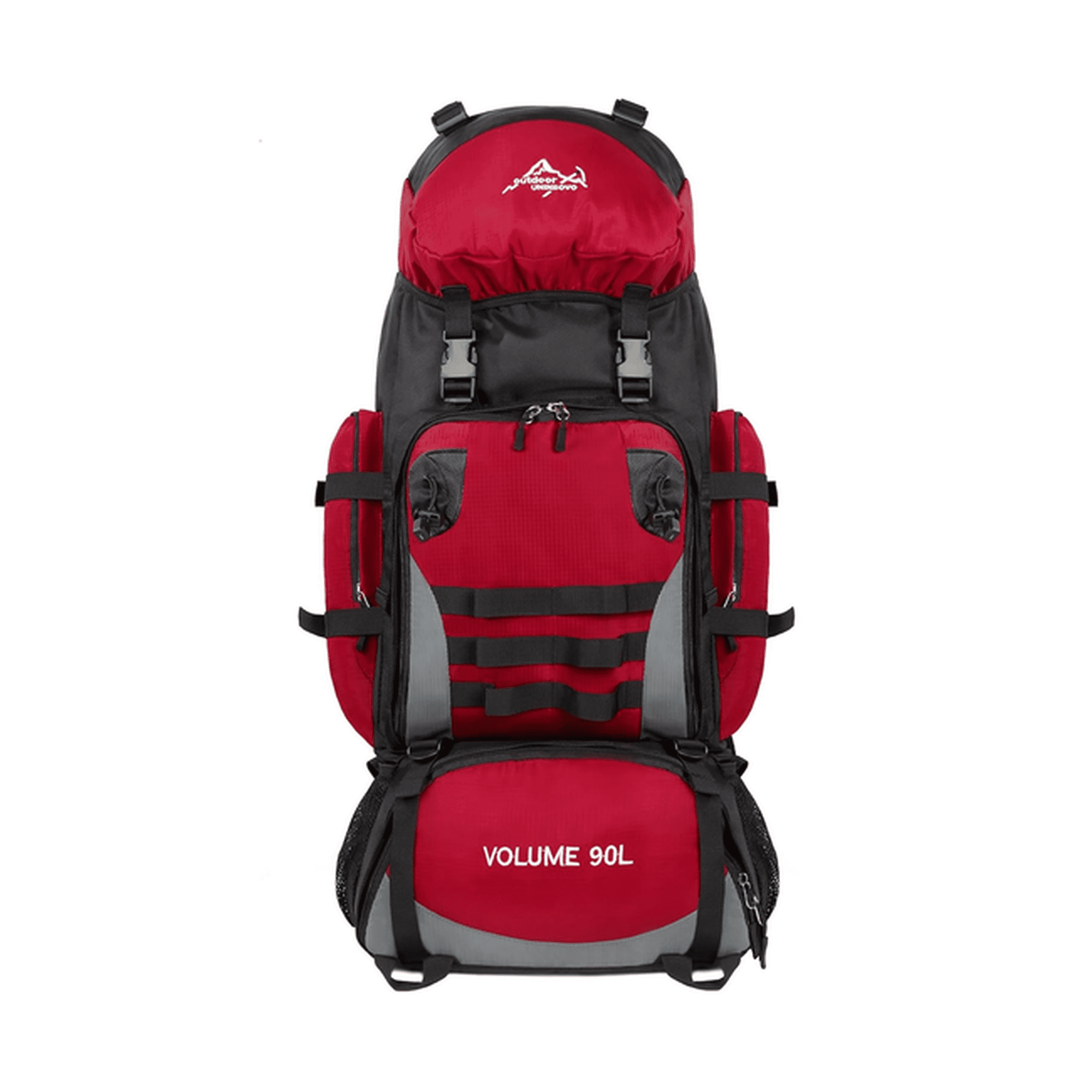 Genérico - Mochila 90l Camping Outdoor Trekking Color Rojo