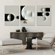 thumbnail image 1 of 3pcs Frameless Abstract Geometric Canvas Painting Black And White Wall Art Print Modern Nordic Poster Picture Living Room Home Decor No Frame, 1 of 4