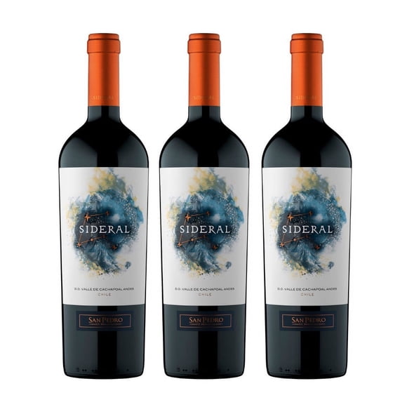 3 Vinos Sideral, Ensamblaje 2021, 750 ml, 14.5%