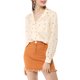 thumbnail image 1 of INSPIRE CHIC Tops de Mujer de los Años 50 con Mangas Largas y Estampado de Lunares de Corazones L Beige, 1 of 8