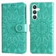 thumbnail image 3 of Funda tipo cartera FOXDOCK para Samsung Galaxy S23 FE , diseño girasol en relieve, cuero PU, cierre magnético, soporte y tarjetero, 3 of 5