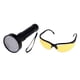 thumbnail image 3 of 100 LED UV Blacklight Linterna 395nm Lámpara De Luz Ultravioleta Con Gafas, 3 of 5
