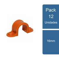 Pvc - Pack 12 Abrazadera Conduit 16Mm