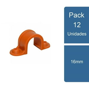 Pvc - Pack 12 Abrazadera Conduit 16Mm