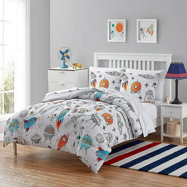 Juego de cama infantil Bed in a Bag for Boys and Girls Toddlers Juego de sábanas estampado y
