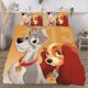 thumbnail image 3 of Lady and the Tramp 3-Piece Bedding Set For Kids Boys Girls Adult Cartoon Warm Cute Fashion Holiday Present Gift Bed Sheets, 3 of 5