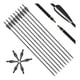 thumbnail image 2 of Flechas Carbono De 80cm 12 Unidades Para Articulos De Caza Negro, 2 of 10