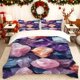 thumbnail image 1 of of Gemstone Raw Stone Printed Duvet Cover Set Includes Duvet Cover And Two Pillowcases Soft And Breathable Suitable for Home/Guest Room Usable in All Seasons Id, 1 of 1