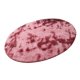 thumbnail image 4 of Alfombrilla Redonda Peluda Para Dormitorio, Al Lado De La Alfombra, 100 Cm, Color Rojo Vino, 4 of 5