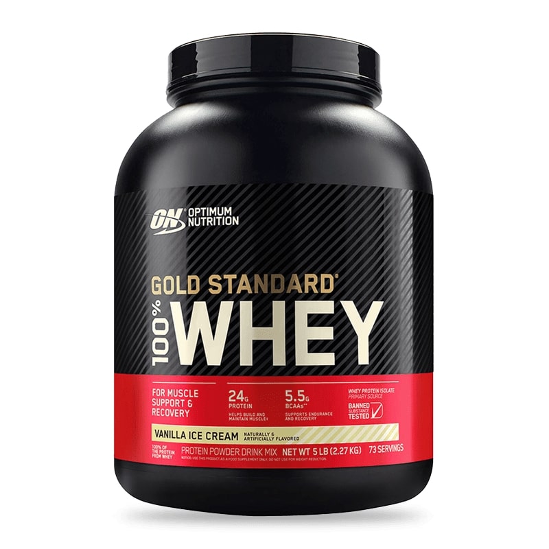 Optinum Nutrition - Proteina Gold Standard 100% Whey 5Lb Vainilla
