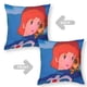 thumbnail image 2 of Nausicaä del Valle del Viento Fundas de almohada de terciopelo con tema, regalos de funda de almohada, decoración para el hogar, cojín de lanzar, regalo de cumpleaños para fans y parejas.50*50cm., 2 of 6