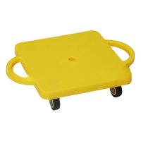 Magideal - Tablero De Scooter Con Manijas De La Plaza De Coordinación De Scooter Con Ruedas Para Niños Educación Física Para El Patio Trasero Del Gimnasio Inicio Amarillo