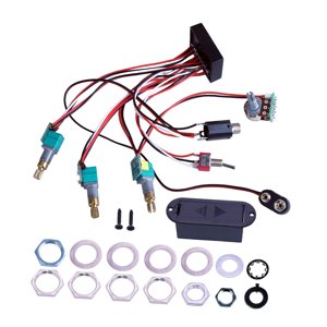 Magideal - Preamplificador De Bajo Eléctrico, Circuito De Cableado De Preamplificador De Bajo, Pastilla, Fácil Instalación, Ecualizador De Ecualizador De Bajo Pa