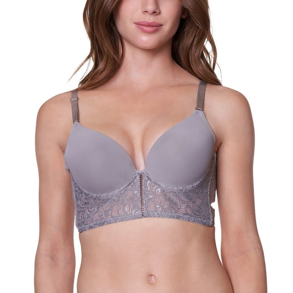Sostén Bustier Encaje Push Up 3902 Visón 42C