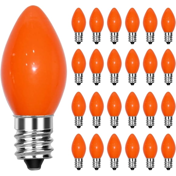 Bombillas GOOTHY C7 de cerámica naranja, 5 W, 120 V, base E12