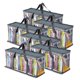 thumbnail image 1 of Juego de 6 bolsas de almacenamiento para DVD Stock Your Home de PVC gris, 1 of 7
