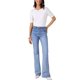 thumbnail image 2 of INSPIRE CHIC Camiseta de Mujer de Manga Corta Cuello Barco Ligera Elástica Básica de Punto Casual Talla XS Blanca, 2 of 6