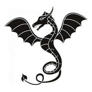 Rienda Libre Graphics - Decomural Mythical Dragon Fantasy Monster Ws-18071