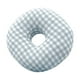 thumbnail image 3 of Almohada Para Piercing De Oreja En Forma De O Con Un Agujero Suave Para Personas Que Duermen De Lado Relajación Azul A Cuadros, 3 of 3