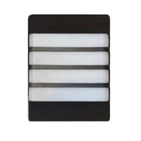 Click Ventas - Aplique Lampara Rectangular Para Jardin Exterior Negro 20W