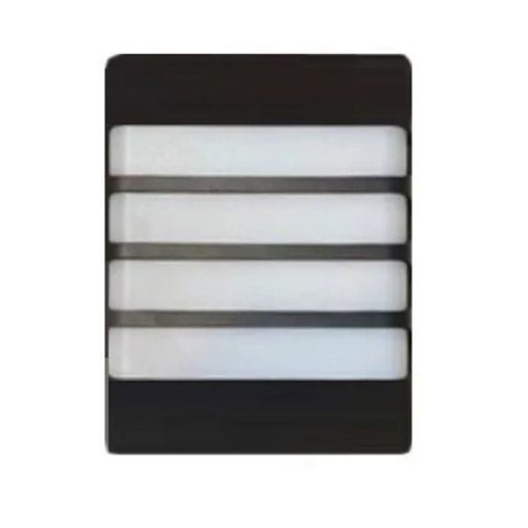 Click Ventas - Aplique Lampara Rectangular Para Jardin Exterior Negro 20W