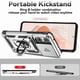 thumbnail image 2 of Funda Resistente Anillo Soporte Motorola Moto G Stylus 2025 Privacidad Cámara Montaje Magnético Plata, 2 of 6