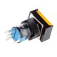 thumbnail image 4 of DC 24V Botón Pulsador Interruptor De Rectángulo Momentáneo De Reinicio Automático Con Luz LED Amarilla, 4 of 5