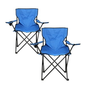 Genérico - Pack X2 Silla Plegable Camping Silla Playa Con Portavasos