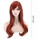 thumbnail image 2 of Peluca AKstore para mujer, resistente al calor, 70 cm de largo, cabello castaño rizado, 2 of 7