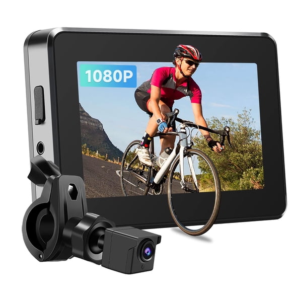 Cámara de visión trasera para bicicleta Wankskey, monitor HD 1080P recargable
