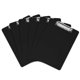 thumbnail image 1 of Juego de 6 unidades de plástico negro Clipboard Office Solutions Direct, 1 of 8