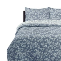 Chantilly - Cubrecama Jacquard Bordado 1.5 Plazas Azul
