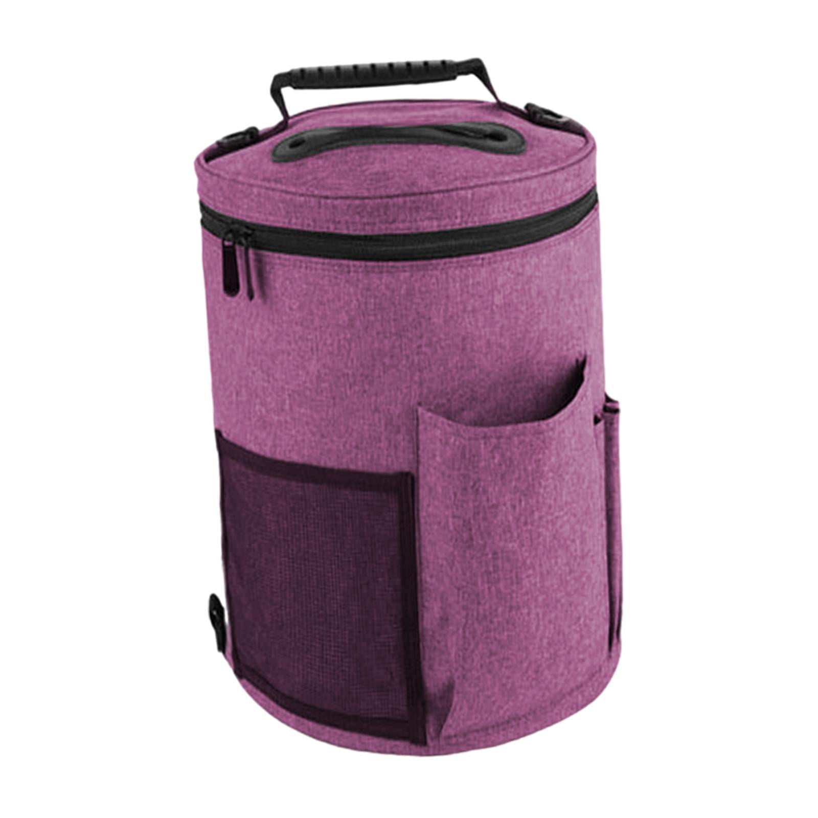 Bothyi - Bolsa Para Guardar Hilos, Bolsa De Hombro Portátil Para Tejer, Para Principiantes, Color Rosa Y Rojo
