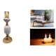 thumbnail image 3 of Portavelas Blanco Decoracion Texturizado Elegante Lau, 3 of 3