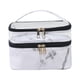 thumbnail image 1 of Bolsa De Cosméticos De Doble Capa, Bolsa De Cosméticos De Viaje Para Vacaciones Al Aire Libre, Color Blanco, 1 of 5
