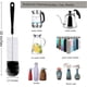 thumbnail image 3 of Juego de cepillos para limpieza de botellas ALINK, paquete de 8 unidades, mango largo, color negro, 3 of 7