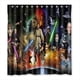 thumbnail image 1 of Cortina de ducha de Star Wars, juego de cortinas de baño con ganchos, tamaño 66 x 72 pulgadas, 1 of 3