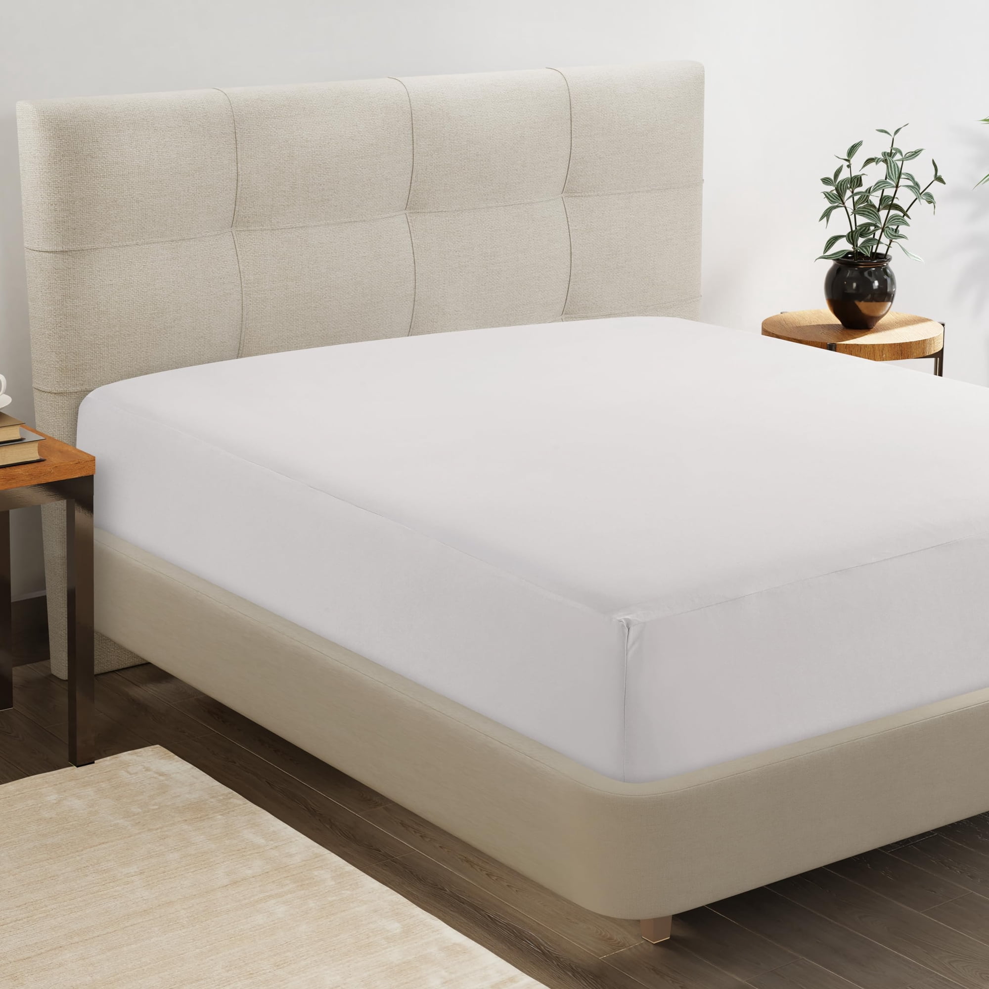 Sábana Bajera Lane Linen Lane Linen Queen Blanca De Microfibra