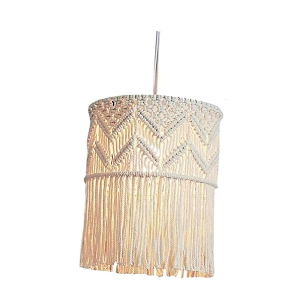 Pantalla De Macramé Colgante Colgante Cubierta De Luz Sala De Estar Vivero Decoraciones Para El Hogar