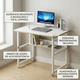 thumbnail image 3 of Escritorio Home Office Compacto Minimalista Con Repisa Blanco, 3 of 10