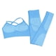 thumbnail image 5 of Trajes De Yoga Para Mujeres Conjunto De 2 Piezas Leggings De Entrenamiento Sujetador Deportivo L Azul, 5 of 5